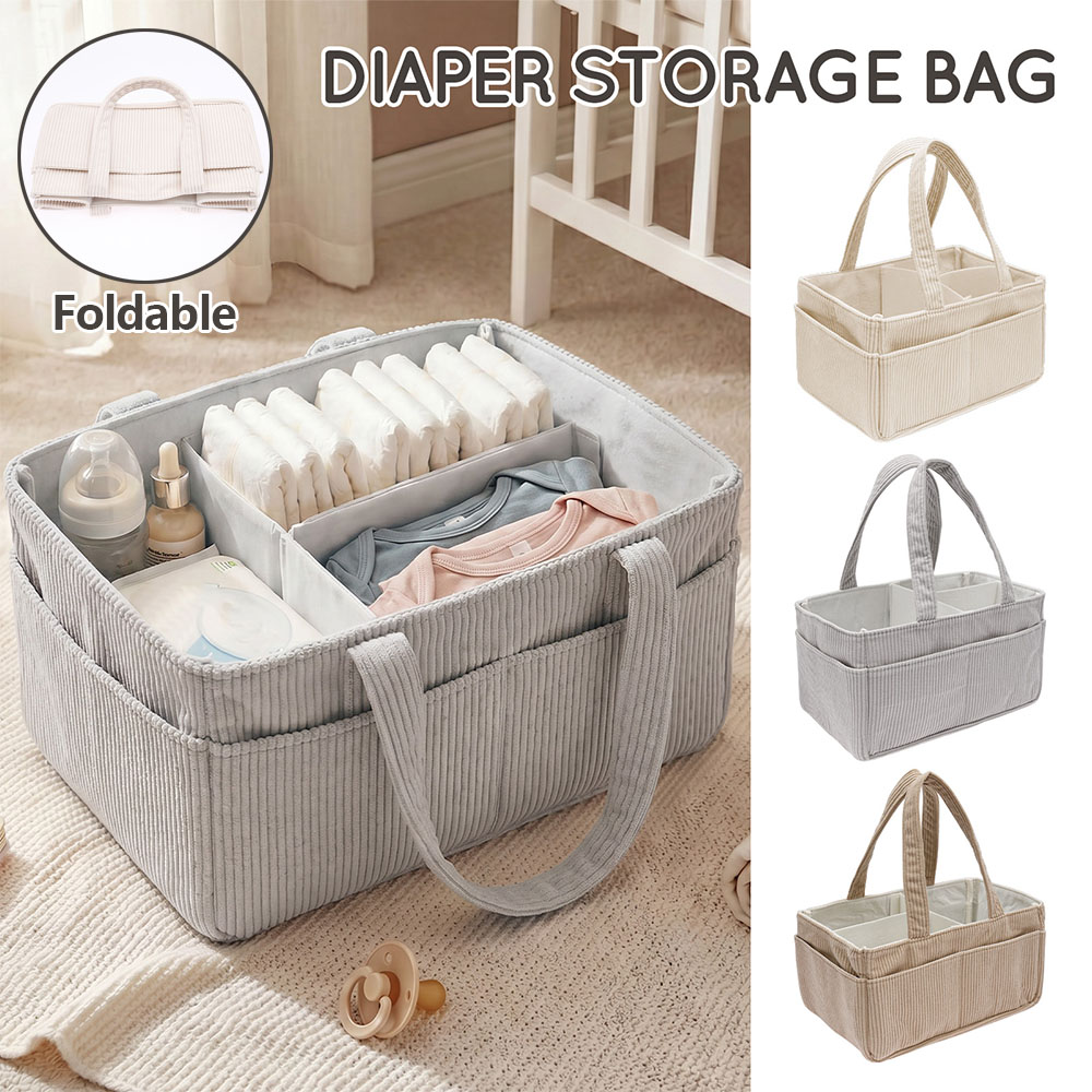 Diaper Caddy Organizer - Portable Baby Diaper Caddy Organizer Soft