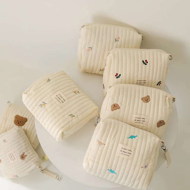 Diaper Caddy Organizer - Ins Cotton Diaper Bag for Stroller