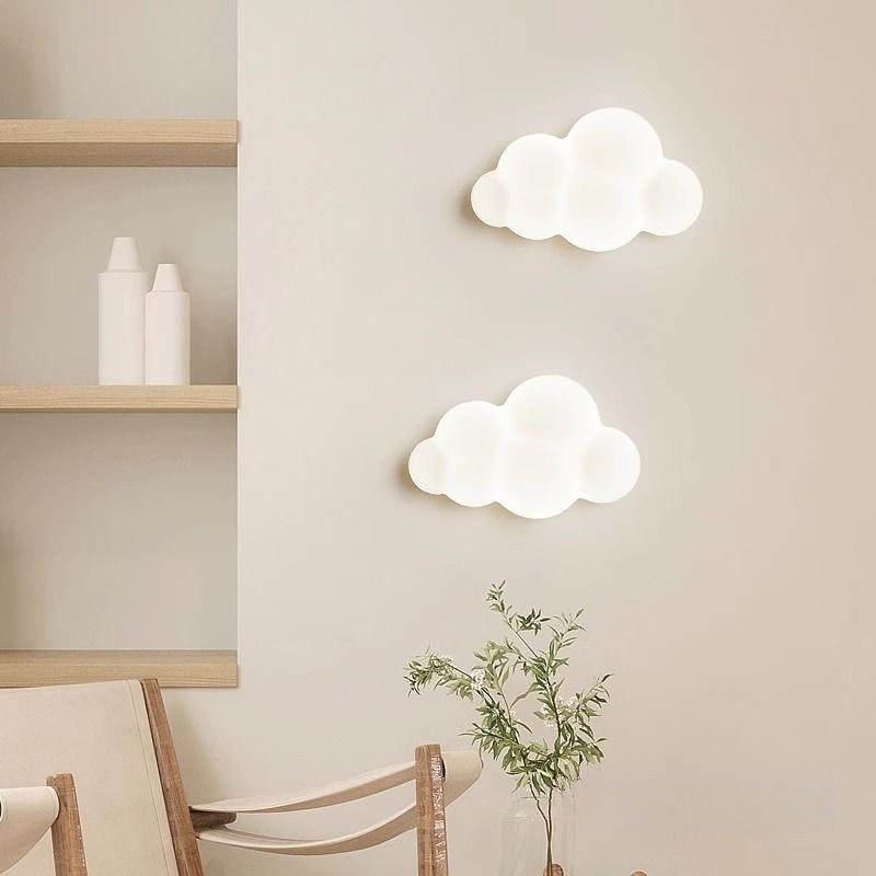Baby Nursery Lamp - White Cloud Wall Lights Children's Room