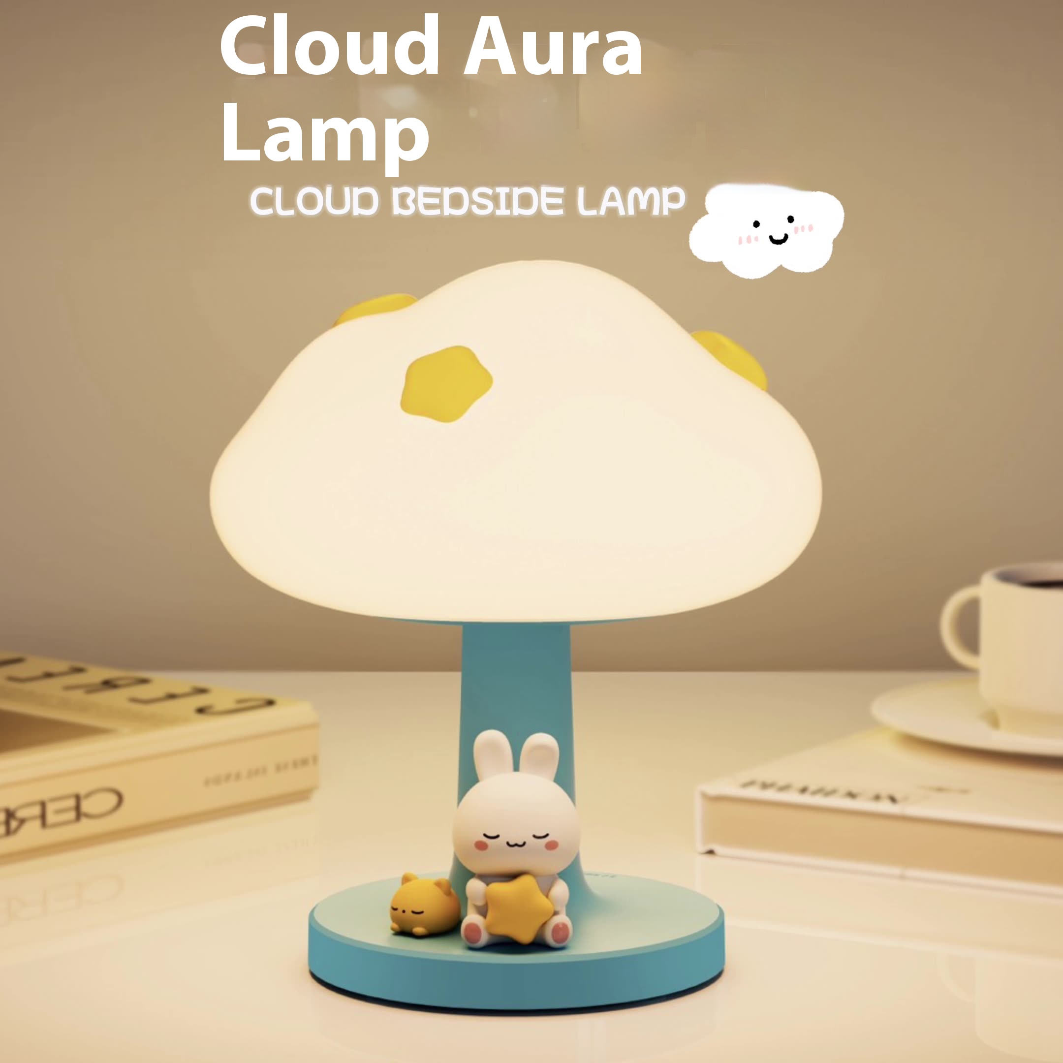 Baby Nursery Night Light - Cute Cloud Night Light, Dimmable Baby