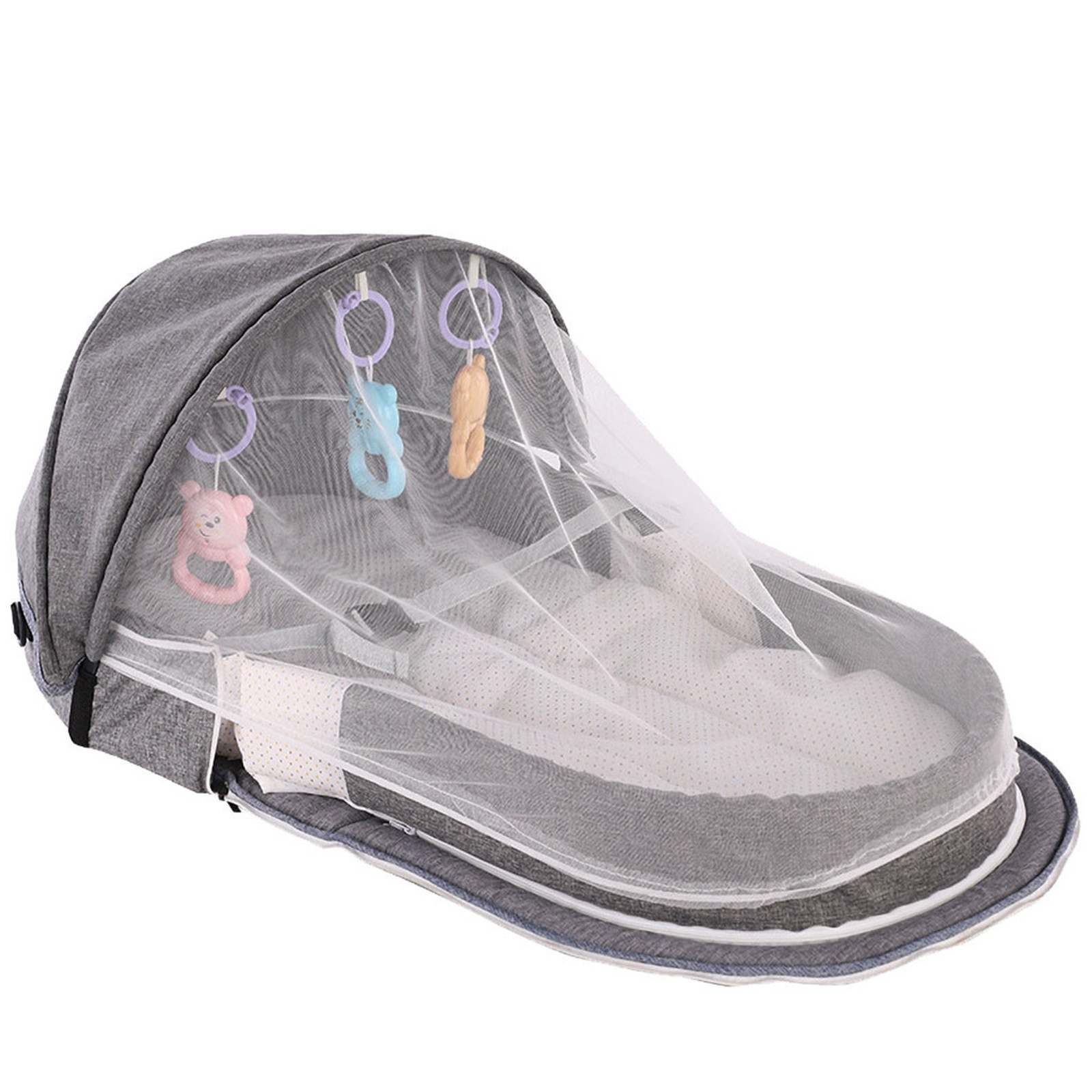 Baby Nursery Hamper - Baby Bed Folding Portable Baby Crib