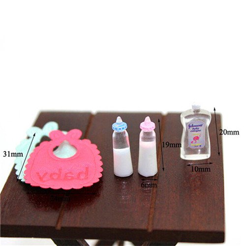Baby Nursery Accessories - 1:12 Dolls House Miniature Baby Bottles
