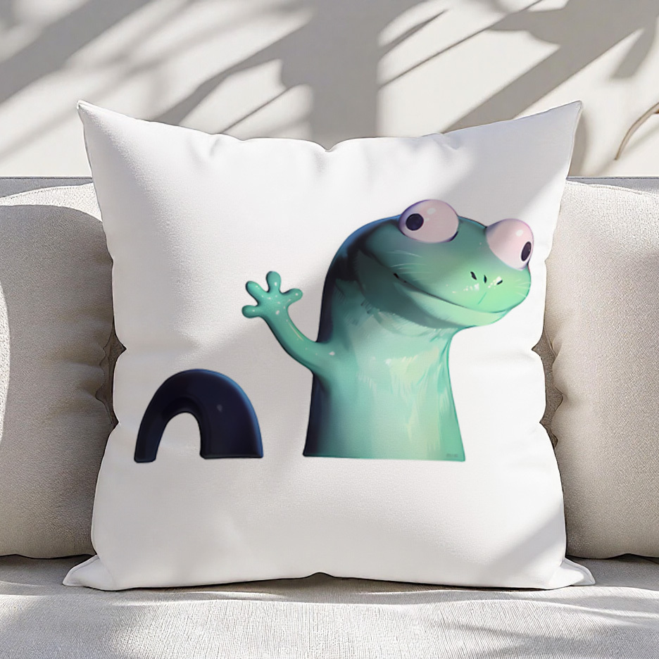 Baby Nursery Themes Boy - Cute Cartoon Frog Pillowcase Cushion Cover