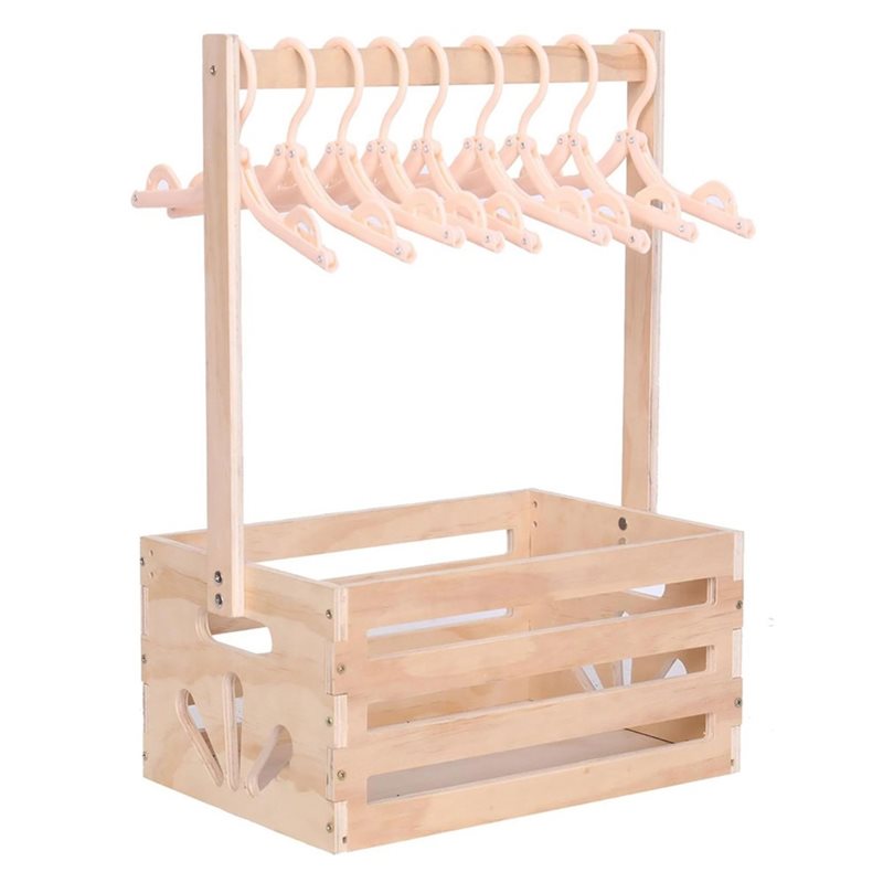Baby Nursery Hamper - Wooden Baby Shower Gift Basket With