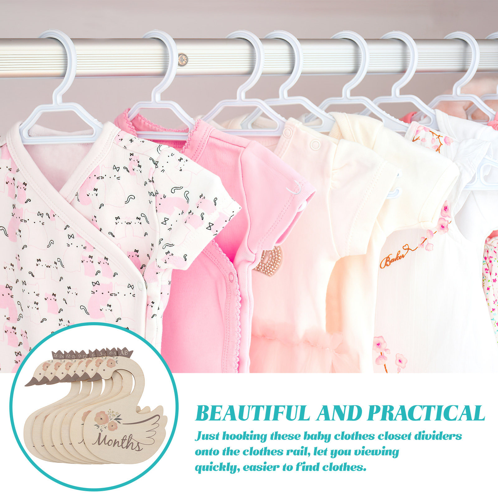7Pcs Swan Baby Clothes Size Di - đánh giá và giá Baby Nursery Wardrobe