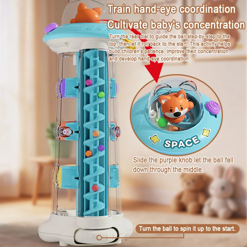 Montessori Ball Drop Tower Toy - đánh giá và giá Baby Nursery Table