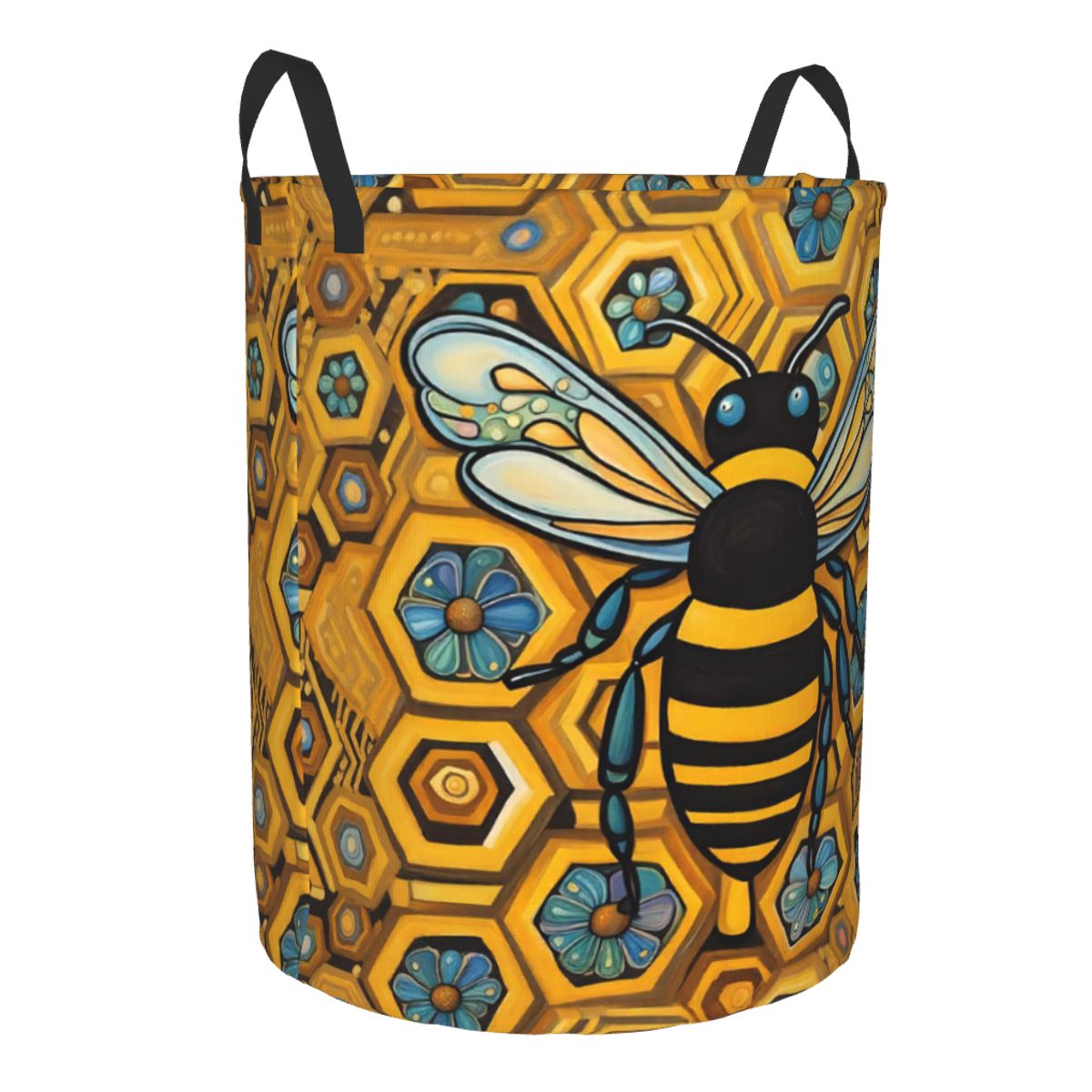 Bee And Honeycomb Print Laundr - đánh giá và giá Baby Nursery Hamper