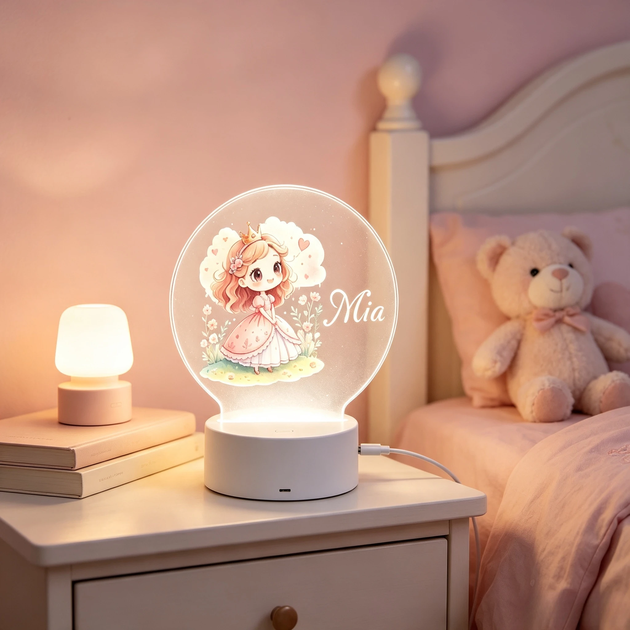 Cute Crown Little Princess Flo - đánh giá và giá Baby Nursery Night Light