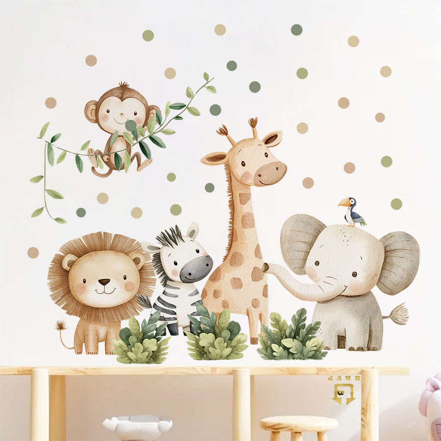 Boho Forest Animals Wall Stick - đánh giá và giá Baby Nursery Boy