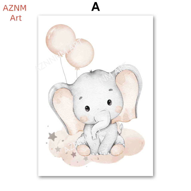Elephant Balloon Rainbow Moon  - đánh giá và giá Baby Nursery Elephant