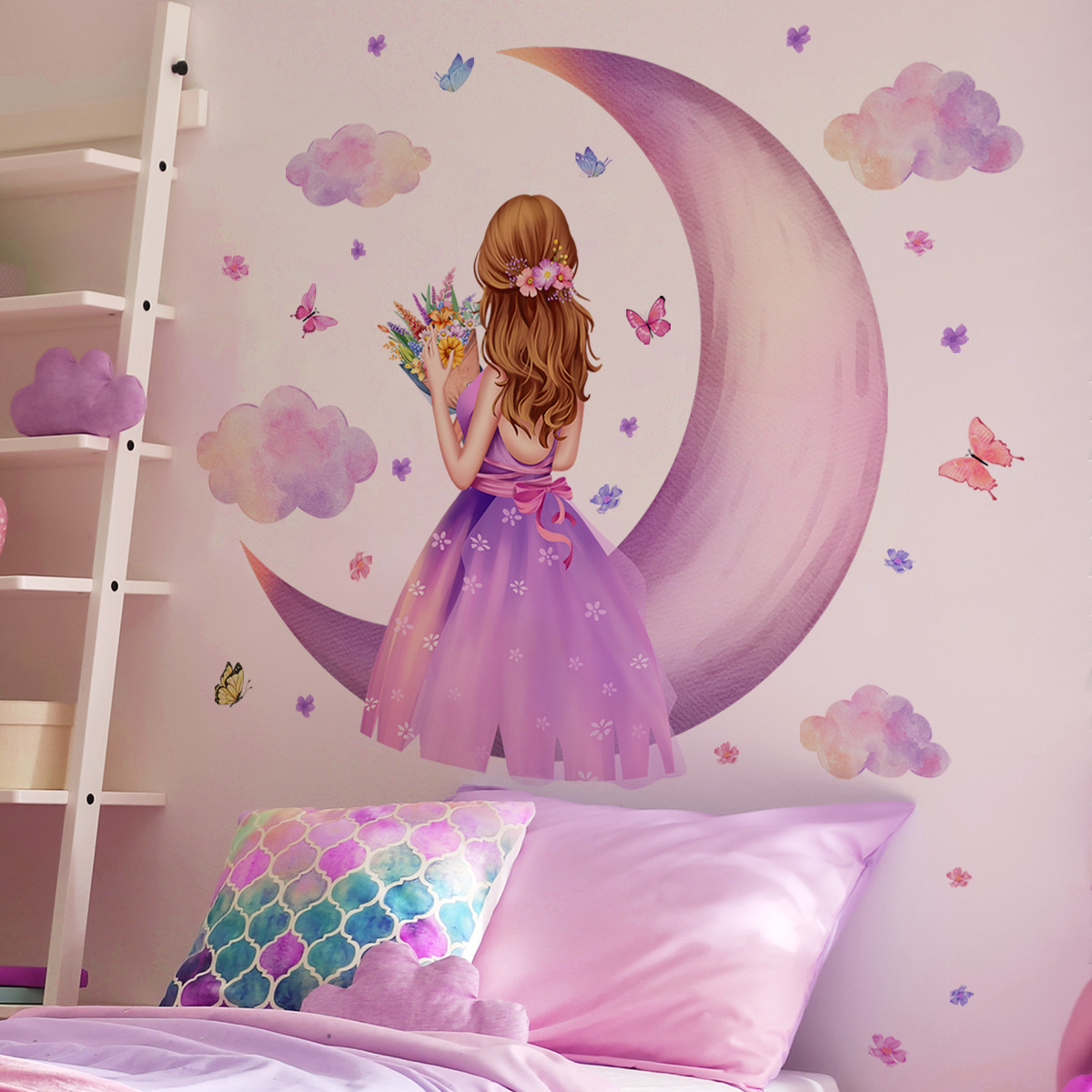Large Girl Vinyl Tile Child Wa - đánh giá và giá Baby Nursery Ideas Girl