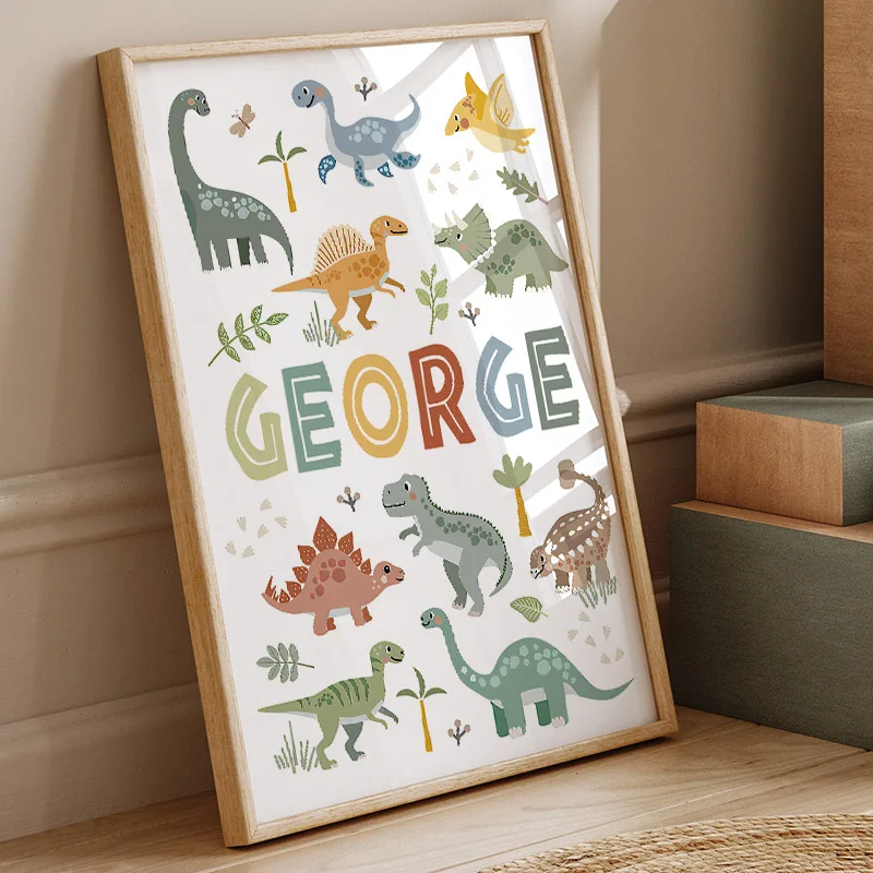 Cute Dinosaur T-Rex Brachiosau - đánh giá và giá Baby Nursery Art