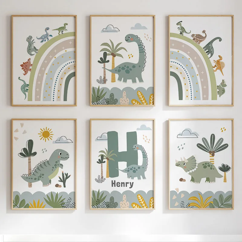 Cute Dinosaur T-Rex Brachiosau - đánh giá và giá Baby Nursery Art