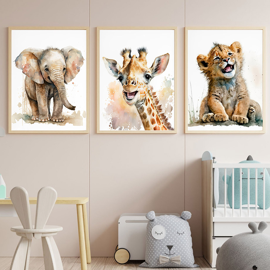 Elephant Giraffe Lion Tiger Ze - đánh giá và giá Baby Zebra Nursery