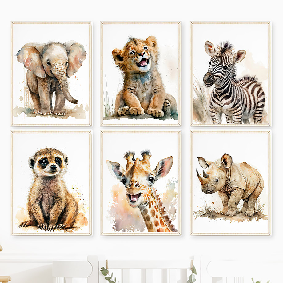 Elephant Giraffe Lion Tiger Ze - đánh giá và giá Baby Zebra Nursery