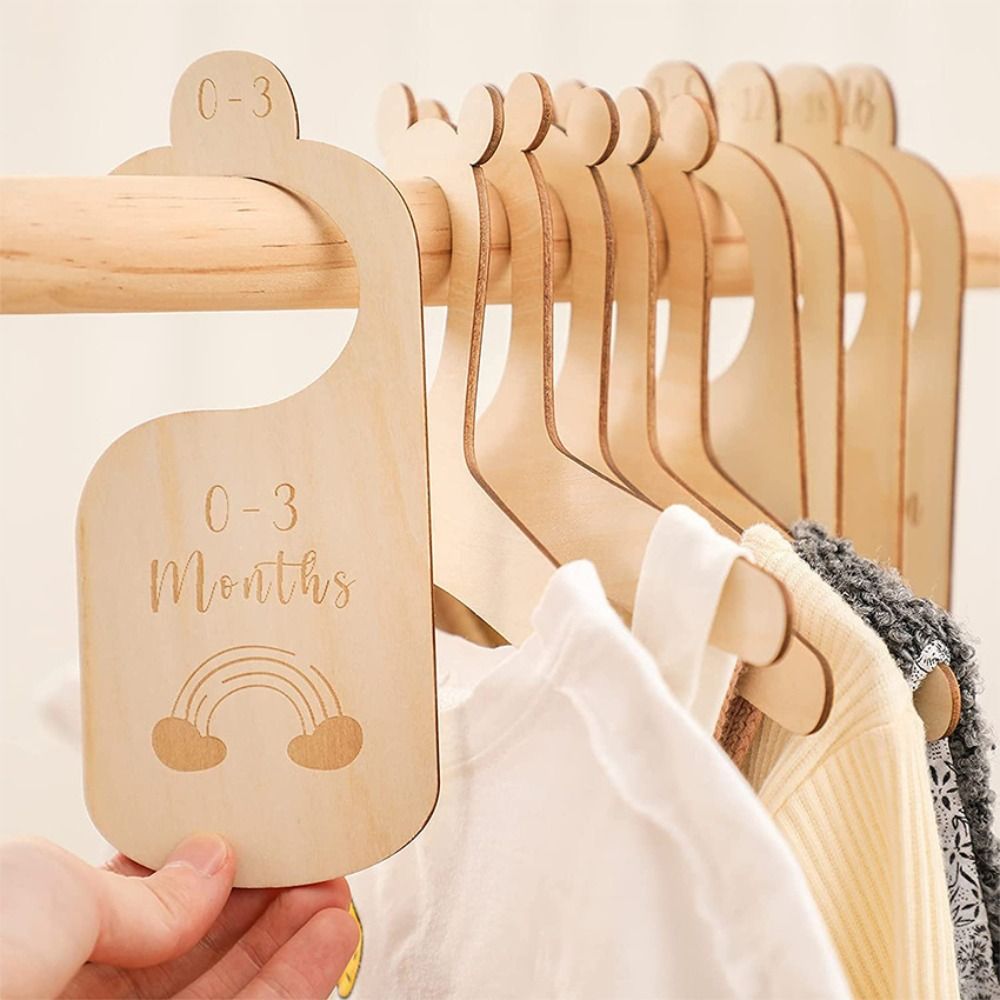 7/8Pcs Wood Baby Closet Divide - đánh giá và giá Baby Nursery Wardrobe