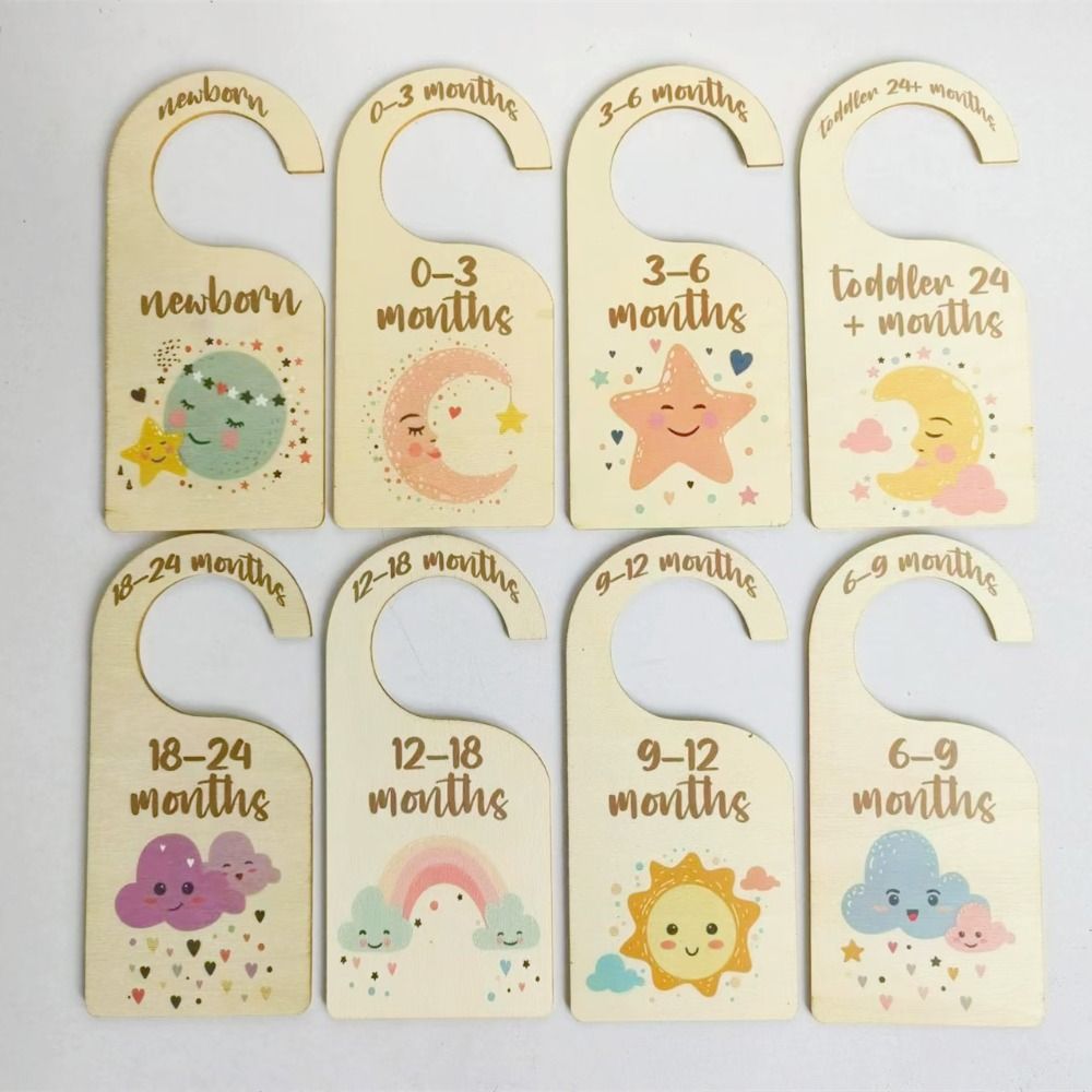 7/8Pcs Wood Baby Closet Divide - đánh giá và giá Baby Nursery Wardrobe