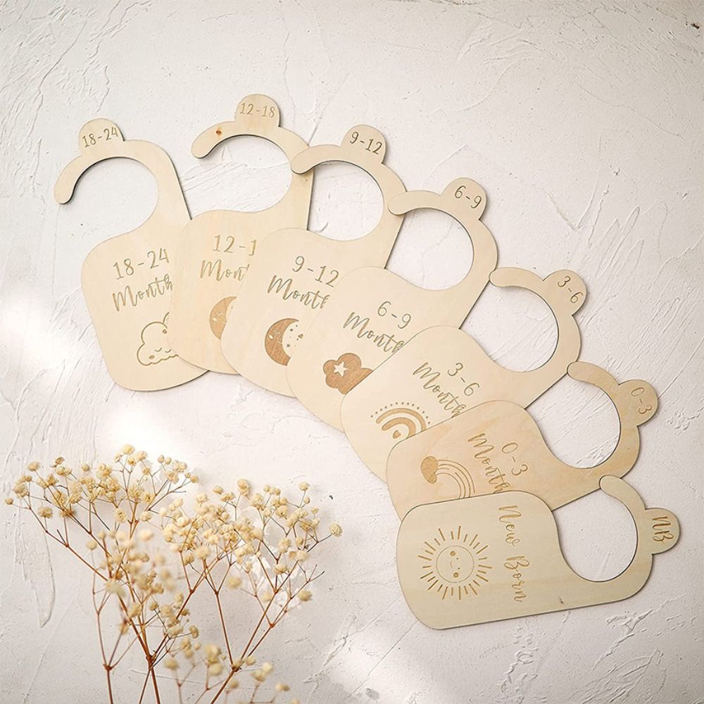 7/8Pcs Wood Baby Closet Divide - đánh giá và giá Baby Nursery Wardrobe