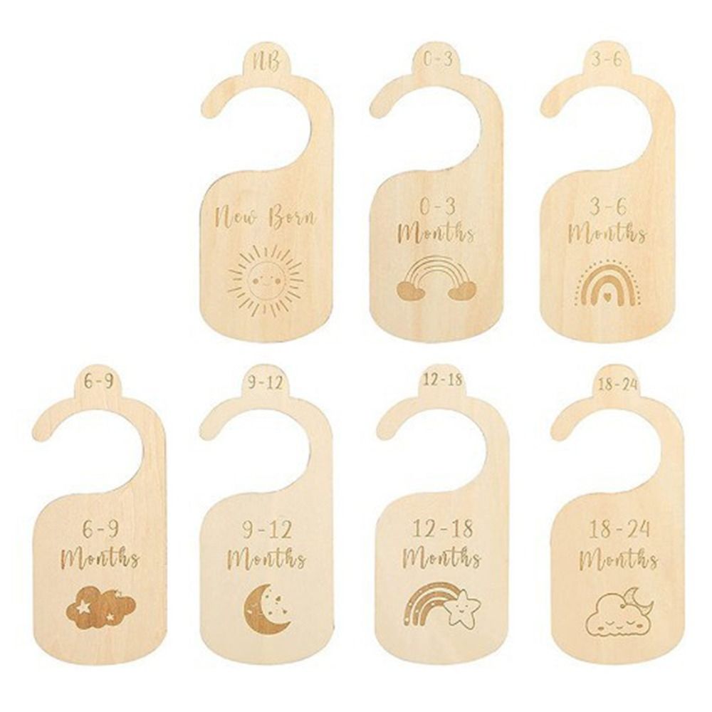 7/8Pcs Wood Baby Closet Divide - đánh giá và giá Baby Nursery Wardrobe