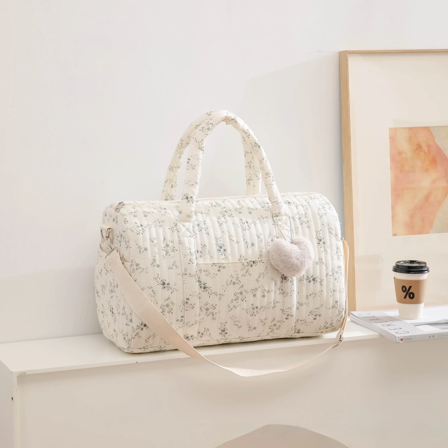 Embroidery Floral Mommy Bag La - đánh giá và giá Diaper Caddy Organizer