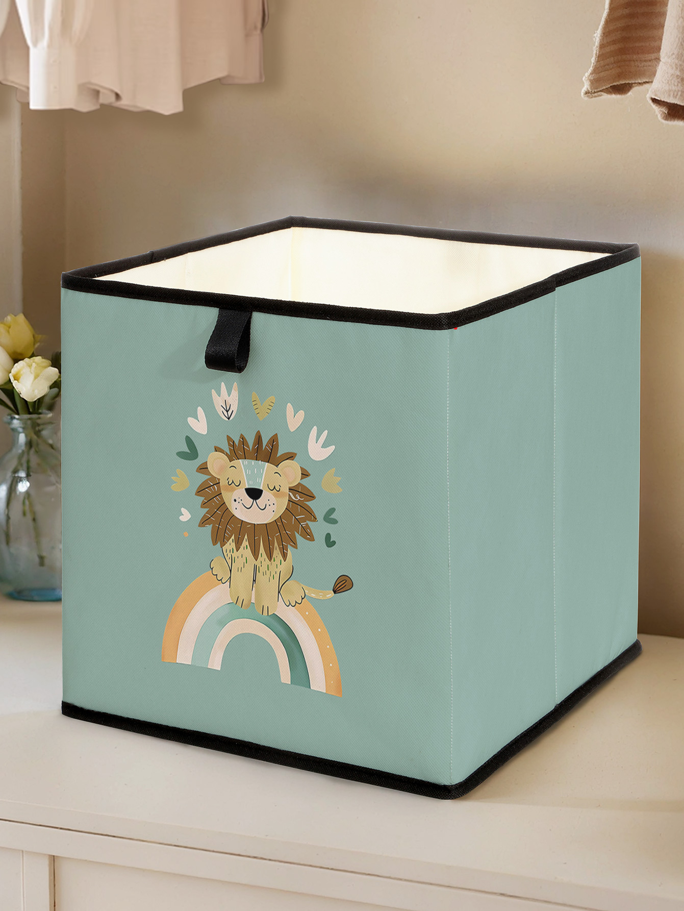 Cute Lion Rainbow Print Foldab - đánh giá và giá Baby Nursery Wardrobe
