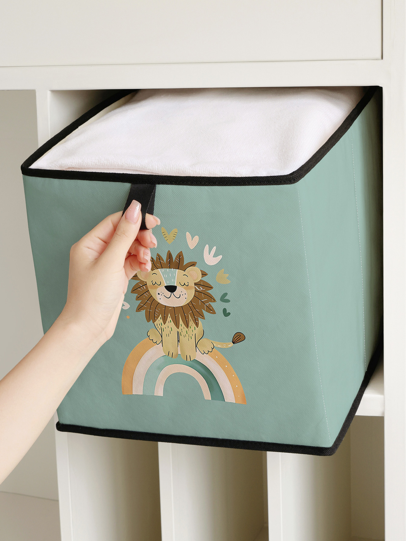 Cute Lion Rainbow Print Foldab - đánh giá và giá Baby Nursery Wardrobe