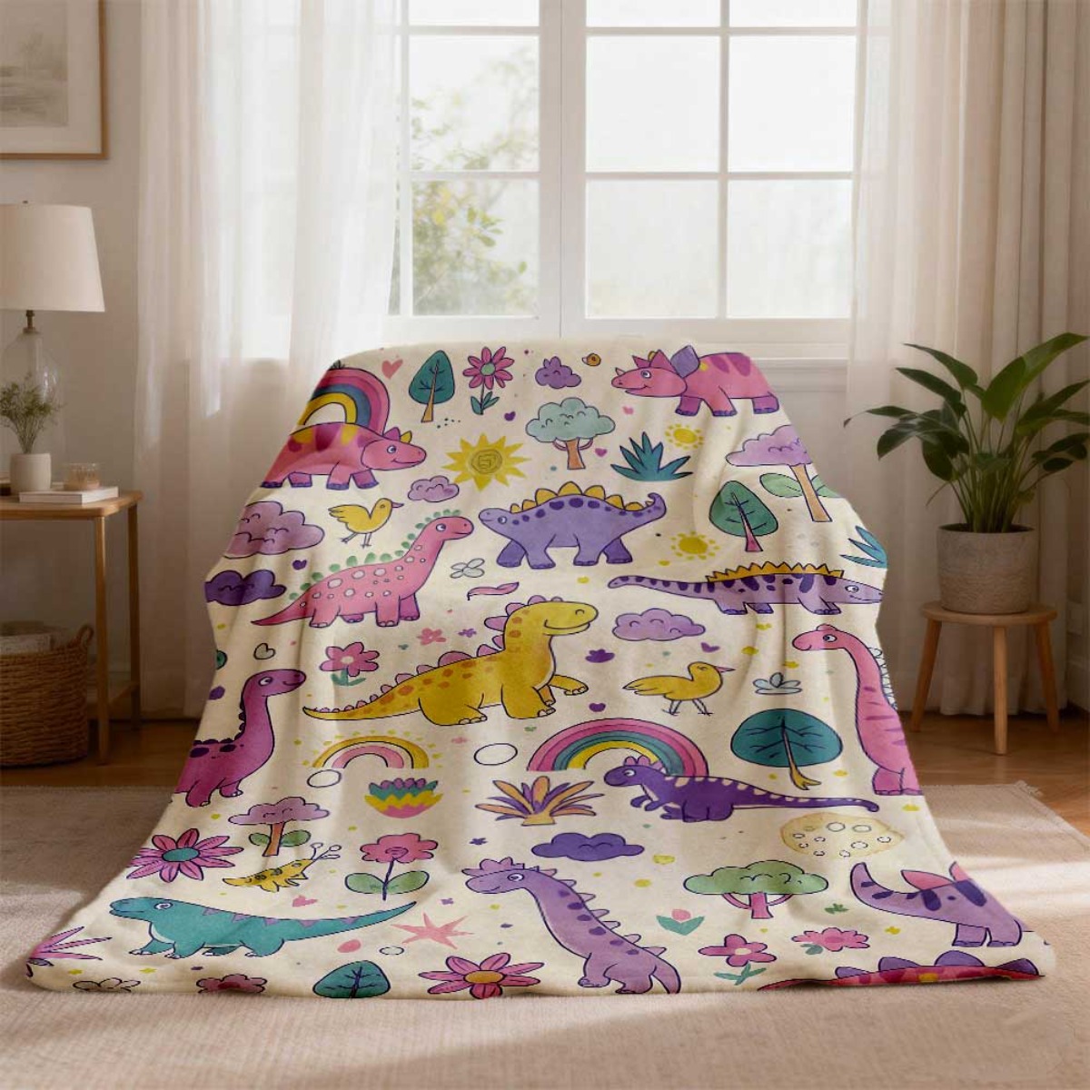 Super Cute Dinosaur Rainbow Th - đánh giá và giá Baby Nursery Themes Boy