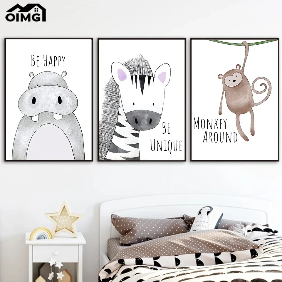 1pc frameless,Baby Lion Zebra  - đánh giá và giá Baby Zebra Nursery