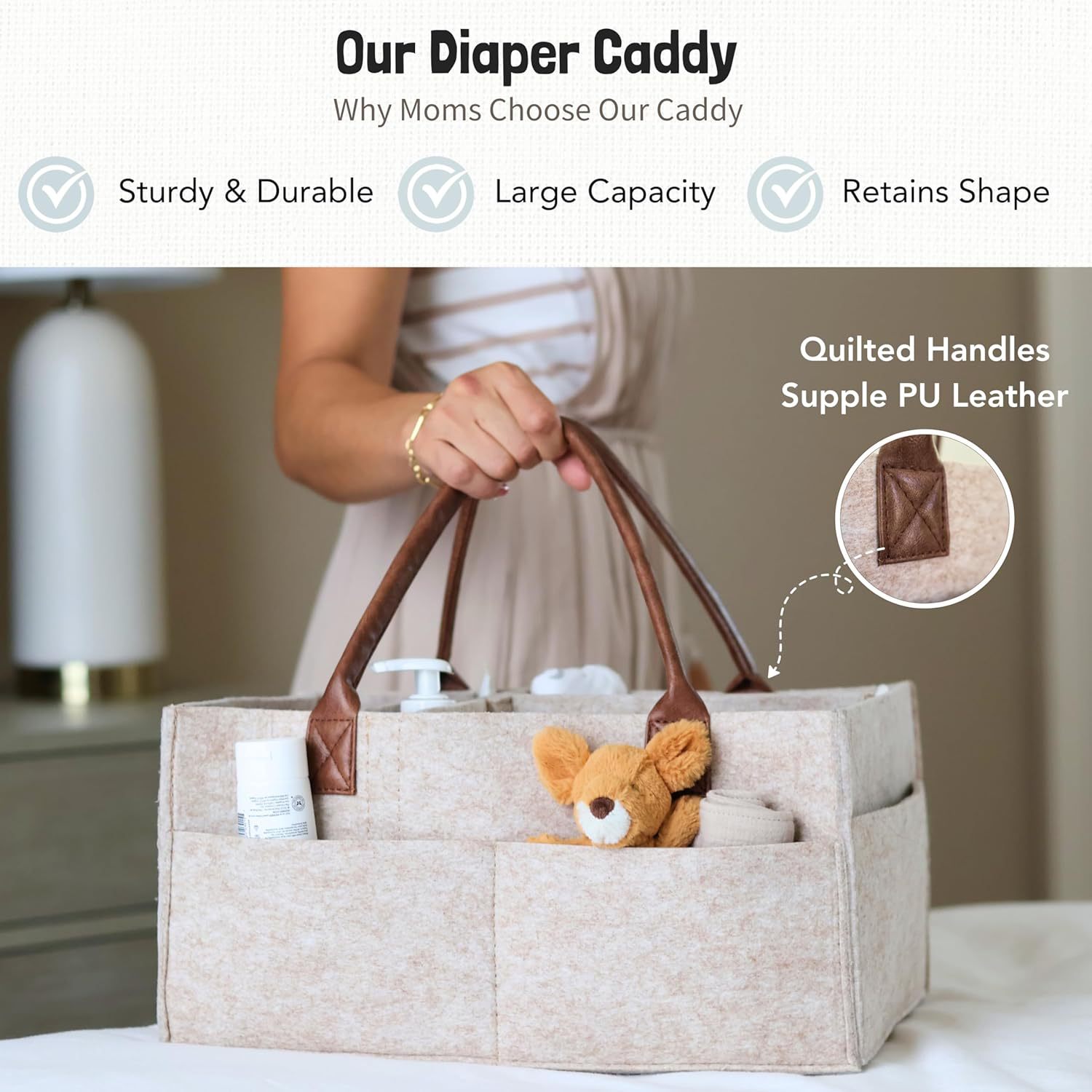 Baby Felt Storage Nursery Orga - đánh giá và giá Diaper Caddy Organizer