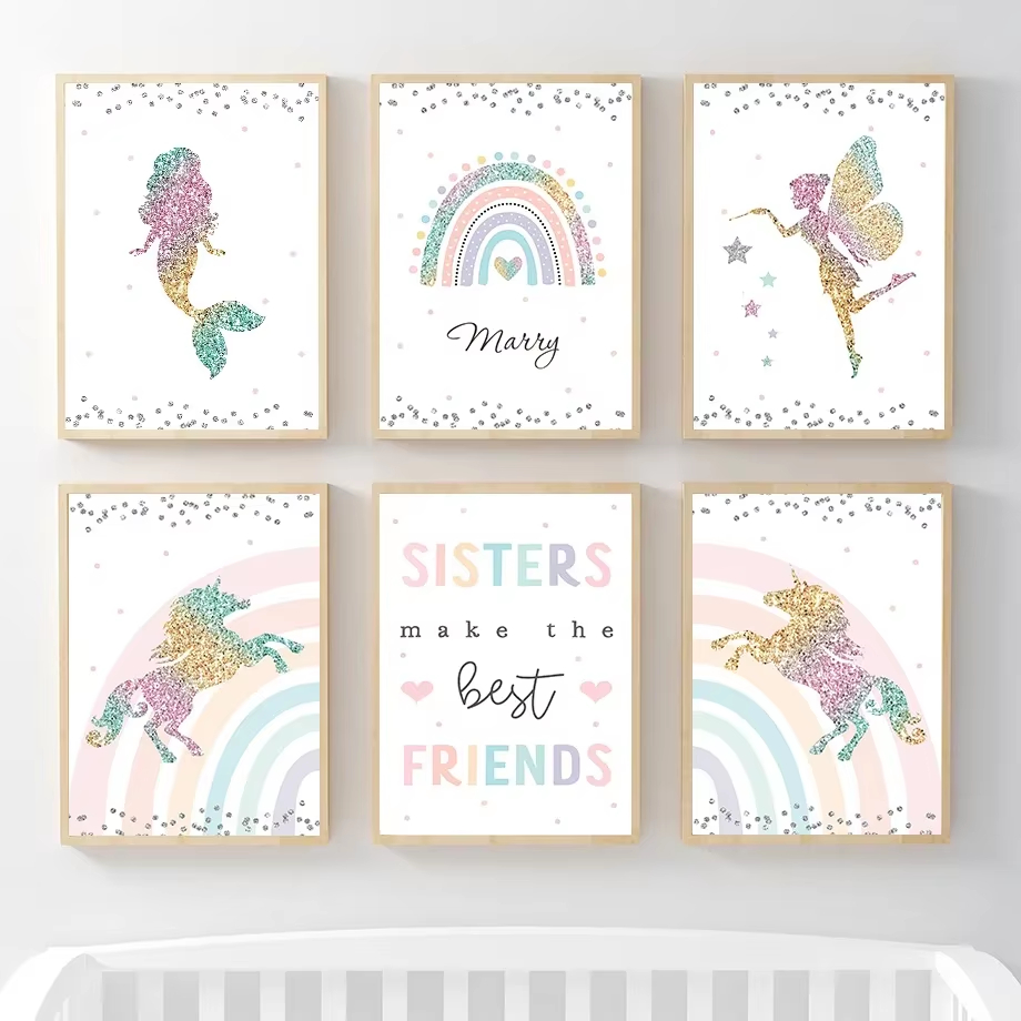 Kawaii Mermaid Angel Girl Unic - đánh giá và giá Baby Unicorn Nursery