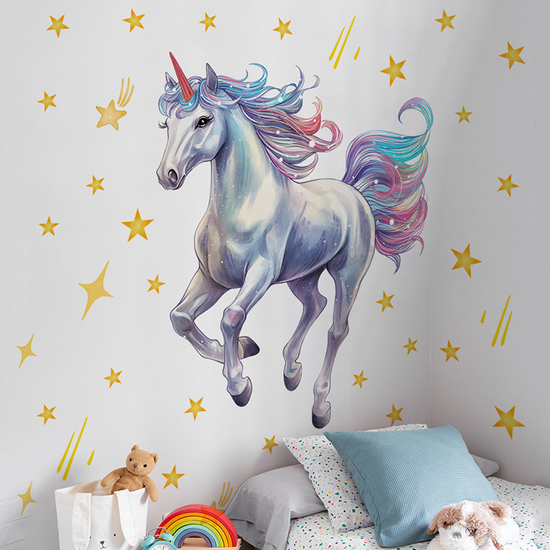 Cartoon Meteor Rainbow Unicorn - đánh giá và giá Baby Unicorn Nursery