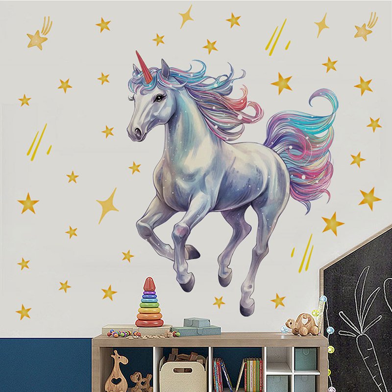 Cartoon Meteor Rainbow Unicorn - đánh giá và giá Baby Unicorn Nursery