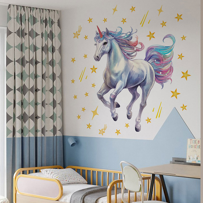 Cartoon Meteor Rainbow Unicorn - đánh giá và giá Baby Unicorn Nursery