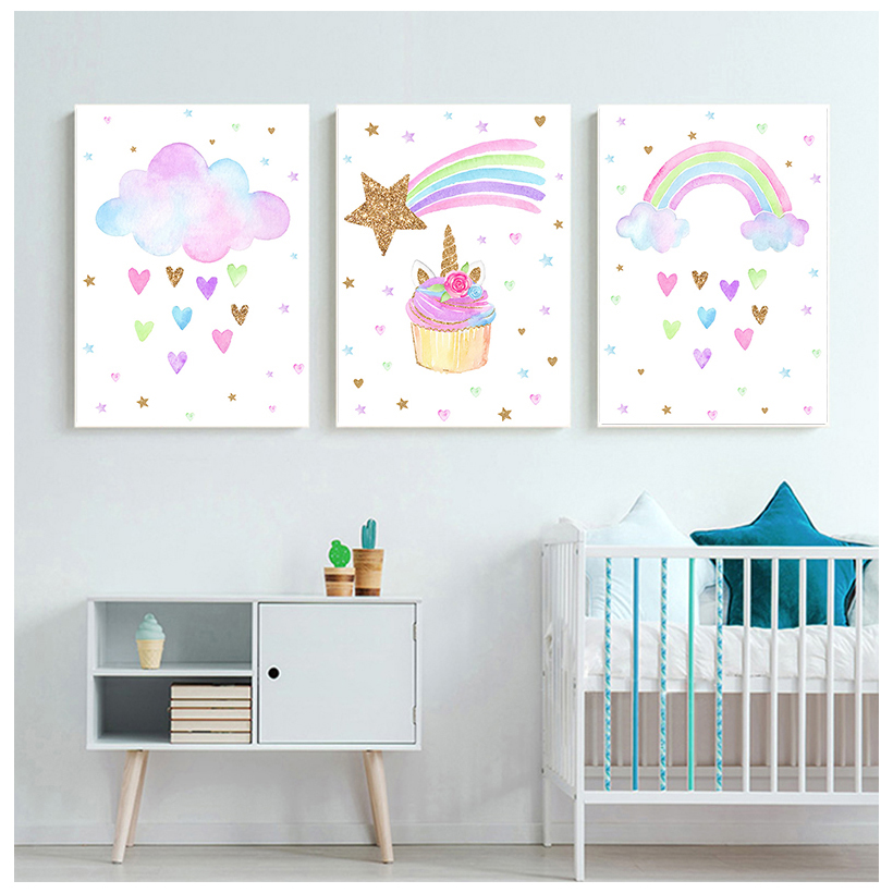 Cầu Vồng Kỳ Lân Tường Nghệ Thu - đánh giá và giá Baby Unicorn Nursery
