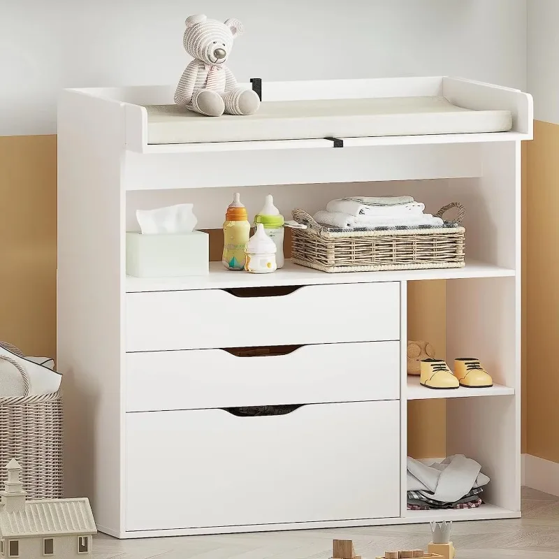 Contemporary minimalist MDF wh - đánh giá và giá Baby Nursery Table