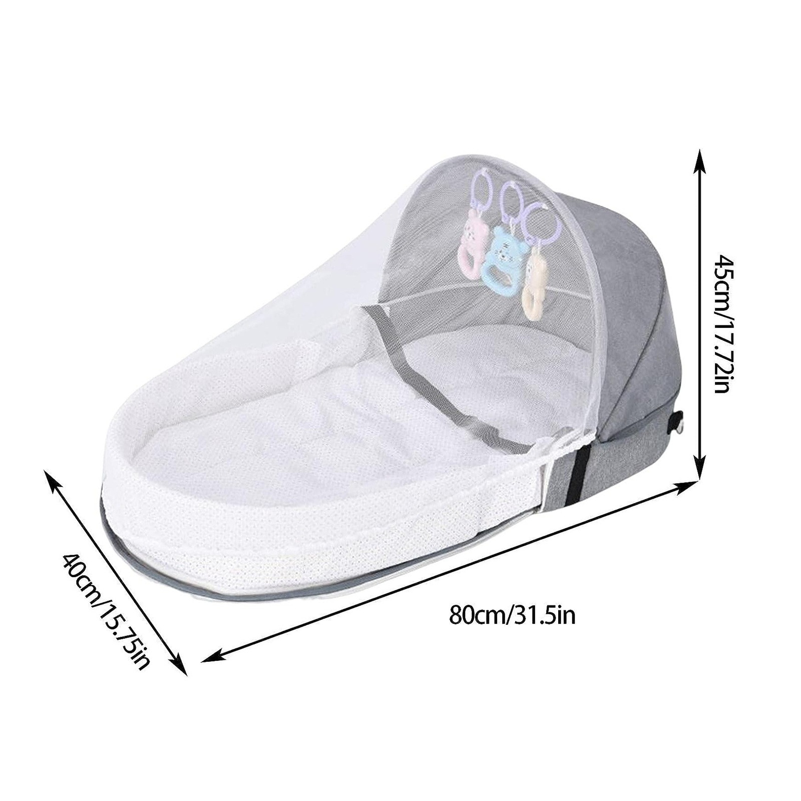 Baby Bed Folding Portable Baby - đánh giá và giá Baby Nursery Hamper