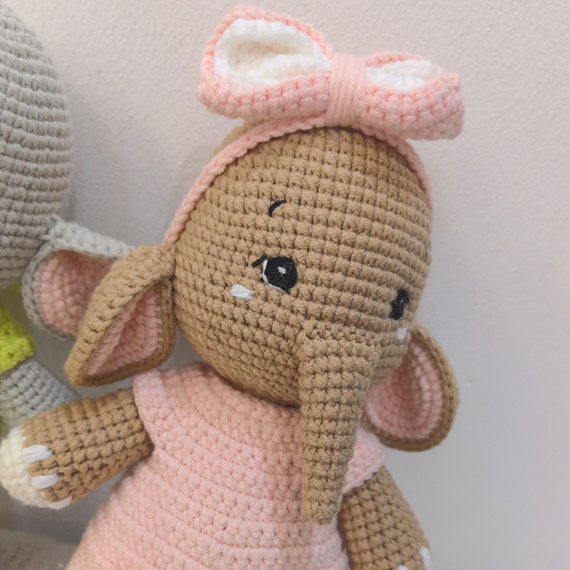 Handmade Crochet Elephant Coup - đánh giá và giá Baby Nursery Elephant