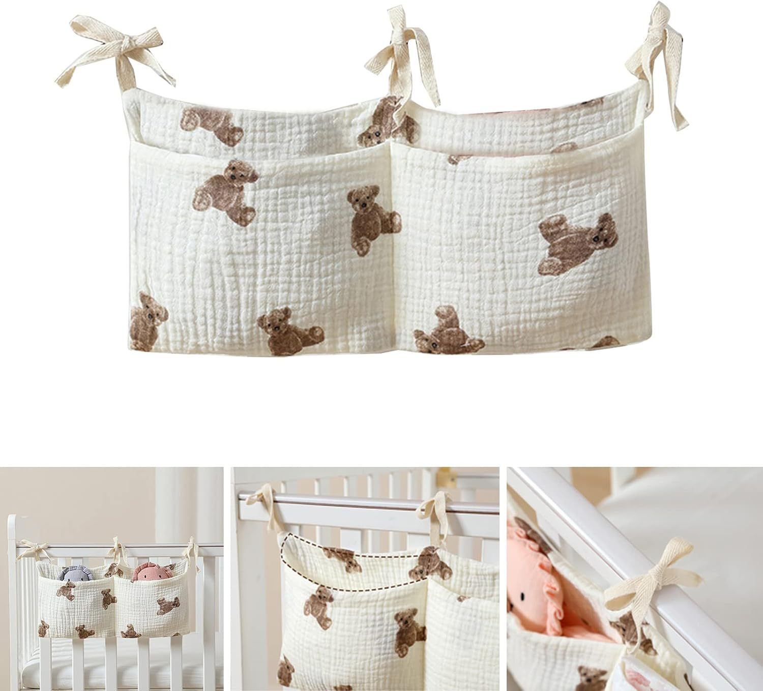 Baby Crib Organizer Cot Caddy  - đánh giá và giá Diaper Caddy Organizer