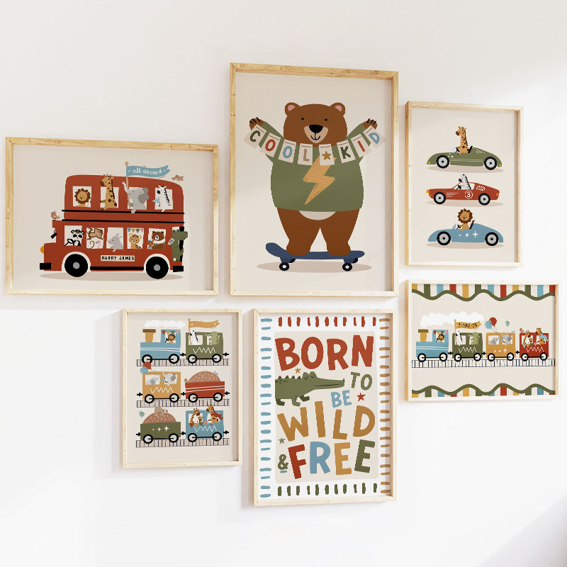 1pc Frameless Funny Cartoon An - đánh giá và giá Baby Zebra Nursery