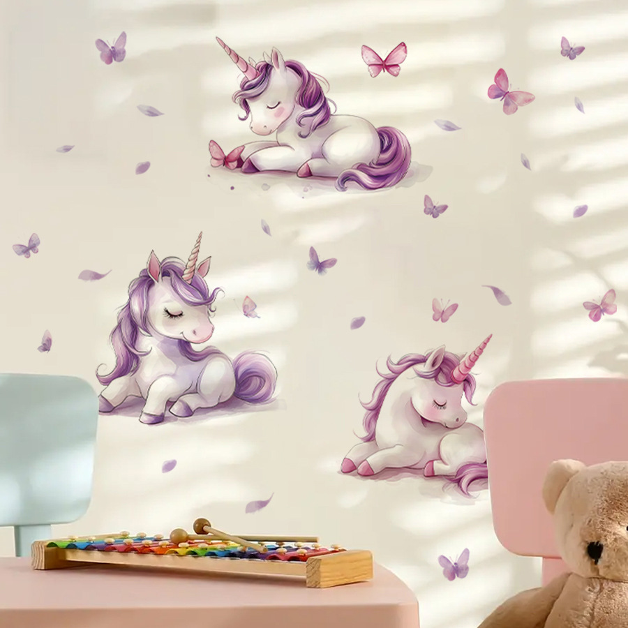 Cartoon Fantasy Unicorn Wall S - đánh giá và giá Baby Unicorn Nursery