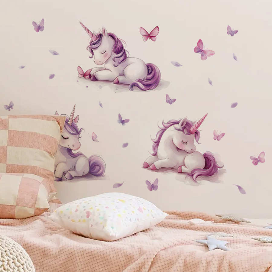 Cartoon Fantasy Unicorn Wall S - đánh giá và giá Baby Unicorn Nursery