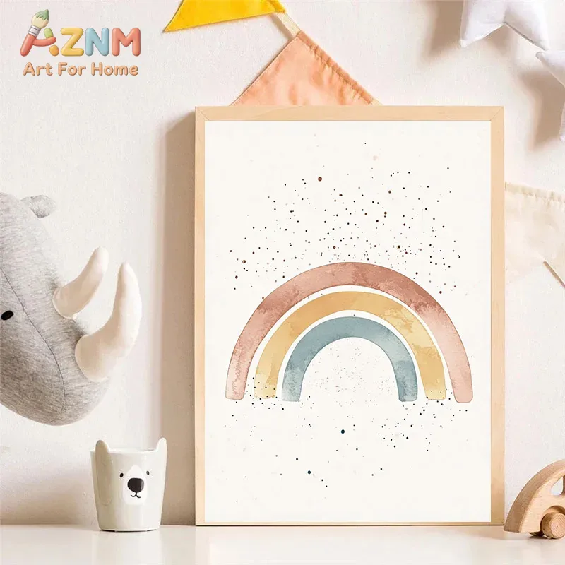 AZNM Watercolor Cute Animal Ca - đánh giá và giá Baby Unicorn Nursery