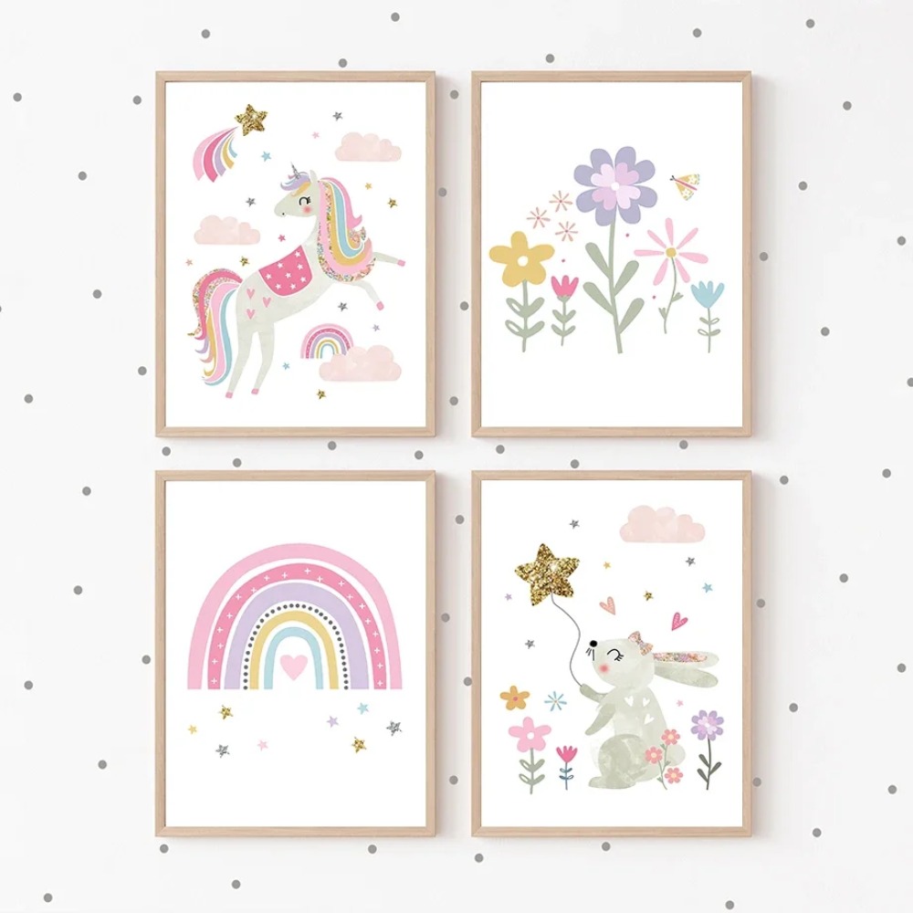 Pink Unicorn Rabbit Rainbow Cl - đánh giá và giá Baby Unicorn Nursery