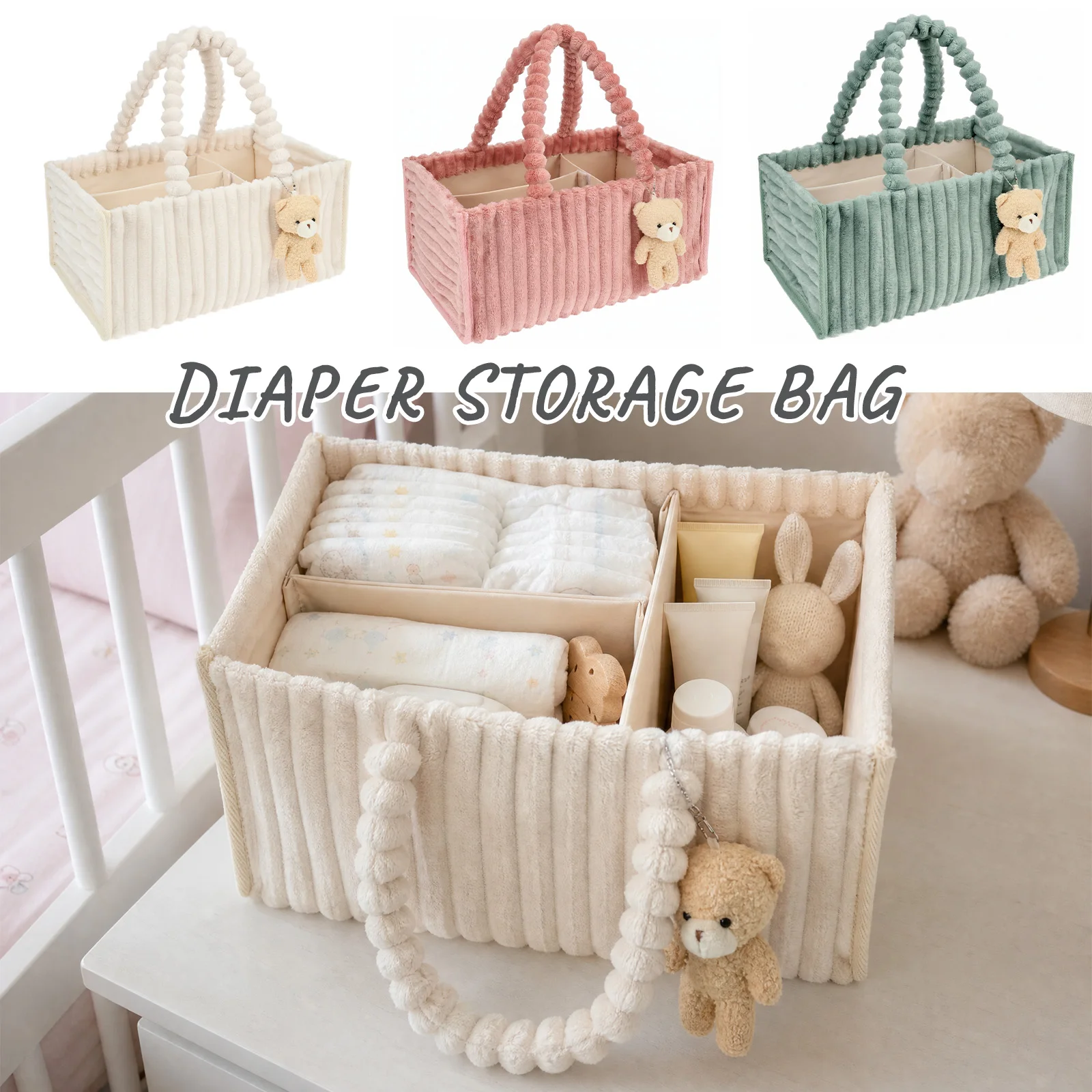 Baby Diaper Caddy Organizer Co - đánh giá và giá Diaper Caddy Organizer