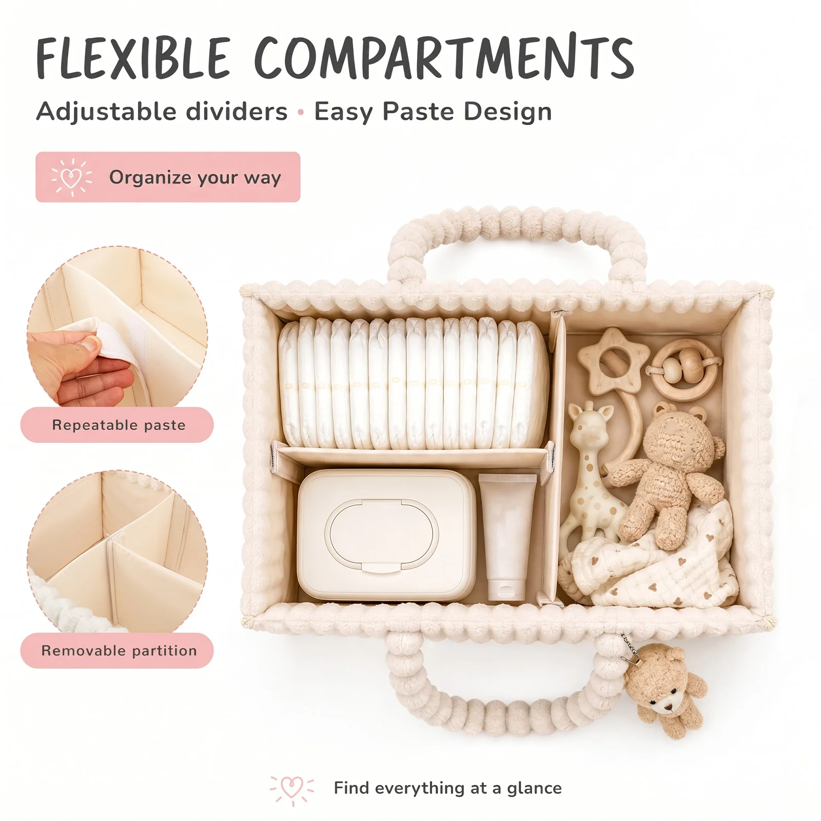 Baby Diaper Caddy Organizer Co - đánh giá và giá Diaper Caddy Organizer