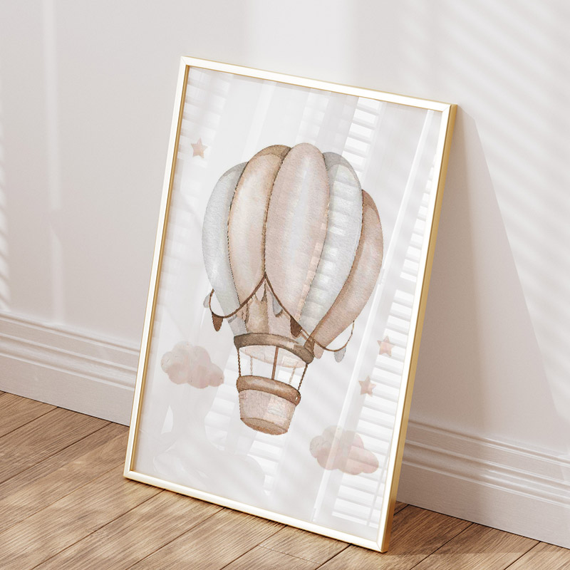 Cute Elephant Hot Balloon Moon - đánh giá và giá Baby Nursery Art
