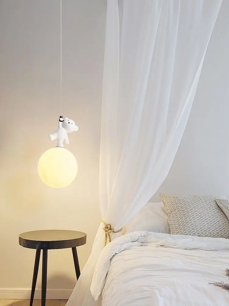 Bear Lamp Cartoon Nursery Beds - đánh giá và giá Baby Nursery Boy
