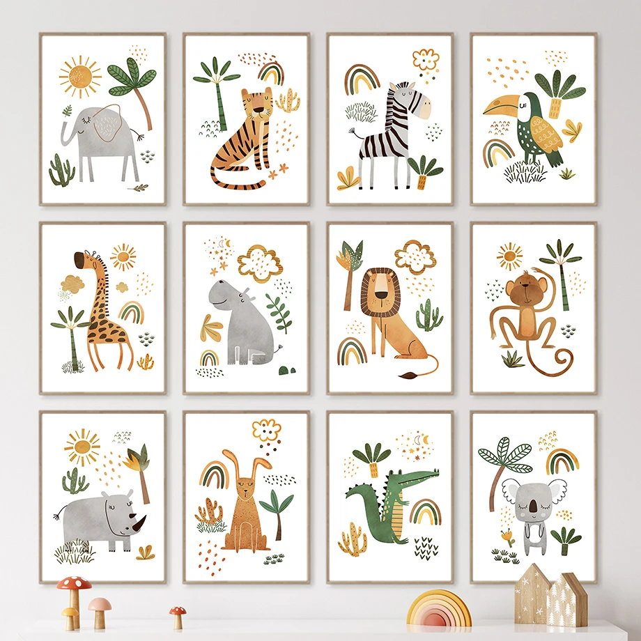 Giraffe Elephant Tiger Zebra T - đánh giá và giá Baby Zebra Nursery