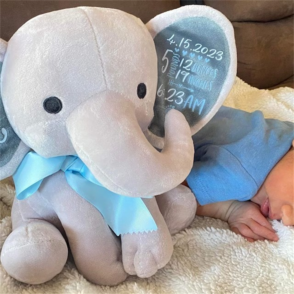 Custom Birth Stats Elephant Pl - đánh giá và giá Baby Nursery Elephant