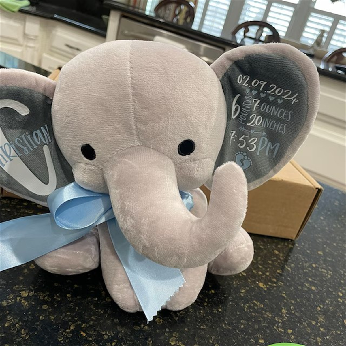 Custom Birth Stats Elephant Pl - đánh giá và giá Baby Nursery Elephant